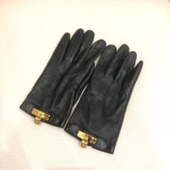 エルメス 手袋 ケリー ゴールド金具 グローブ #7 - メルカリ