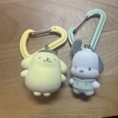 サンリオ ポムポムプリン ポチャッコ カラビナ マスコット 2点セットのサムネイル