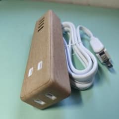 【新品未使用品】ECT-0415O　USB付き電源タップ　　最大８個のサムネイル