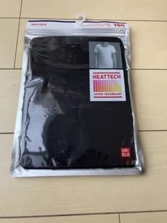 新品、未開封半袖⭐︎ユニクロヒートテック半袖150サイズ ブラックのサムネイル