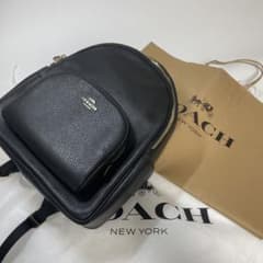 極美品✨️COACH リュック 2層式 A4 PC ペプルドレザー 黒 y2k 極美品✨️COACH リュック 2層式 A4 PC ペプルドレザー 黒 y2k