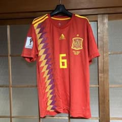 s*k様 スペイン代表 イニエスタ 2018/2019 ユニフォーム adida - メルカリ