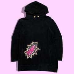 MARK&LONA マークアンドロナ フード付き ボア ジャケット ブラック