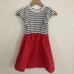 3can4on ワンピース 130cm ボーダー フリルのサムネイル