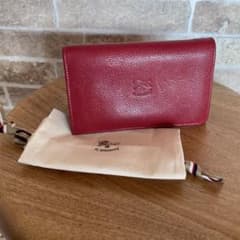 IL BISONTE 【イルビゾンテ】二つ折り財布 レッド レザーのサムネイル