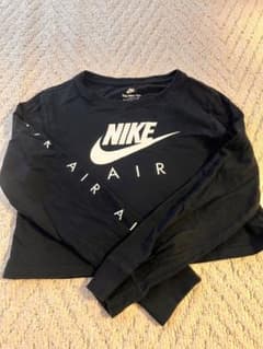 NIKE ロングスリーブ クロップド Tシャツ 黒のサムネイル