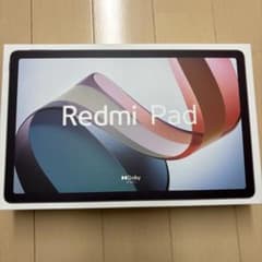 Redmi Padタブレットシルバーケース付き ケーブル箱充電器なしのサムネイル