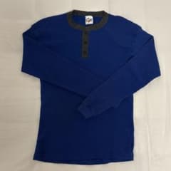 Wrights ヘンリーネック ワッフルTシャツ 古着のサムネイル