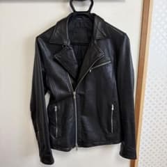 【LEON掲載品】ESTNATION エストネーション　ラムレザー　ライダースのサムネイル