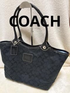 COACH コーチ トートバッグ シグネチャー ブラック 14385 y2k COACH コーチ トートバッグ シグネチャー ブラック 14385 y2k - メルカリ