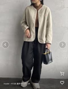 DANTON/ダントン] フリースノーカラージャケット 36 Mサイズ相当