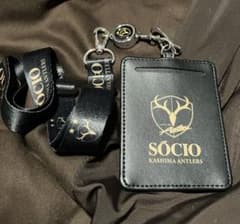 鹿島アントラーズ SOCIO パスケース &ネックストラップ　リール付きのサムネイル