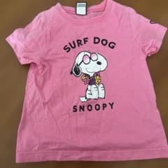 SNOOPY x BABYDOLL Tシャツ ピンク 120cmのサムネイル