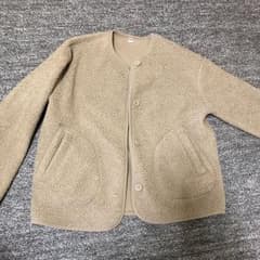 UNIQLO フリースノーカラージャケットのサムネイル
