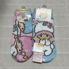 ✧リトルツインスターズ キキララ サンリオ フワフワ モコモコ 靴下✧のサムネイル