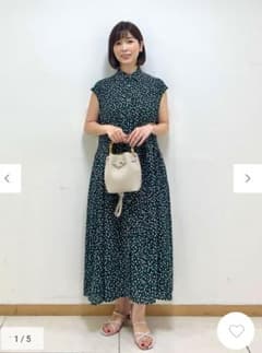 紅茶さま専用【洗える】プティフラワージョーゼットシフォン ワンピースのサムネイル