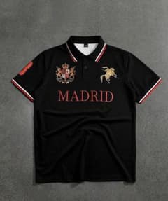 POLO by Ralph Lauren MADRID ポロシャツ MADRID刺繍ブラックポロシャツ Sサイズ - メルカリ