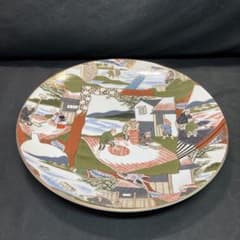美品】九谷焼 云峰造 大皿 金彩染錦 稲作図 - メルカリ