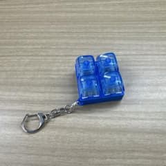 キーボードキーリング　青軸　青い土台　4つのキースイッチ ロの字型のサムネイル