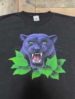 ユ*タ様 00s ブラックパンサー Tシャツ DELTA L パンサー フェード ユ*タ様 00s ブラックパンサー Tシャツ DELTA L パンサー フェード