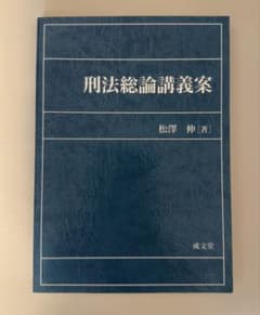 刑法総論講義案 松澤伸のサムネイル