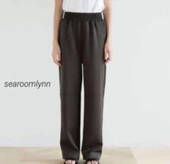 SeaRoomlynn ワイドジャージーストレートパンツ カーキ Sのサムネイル