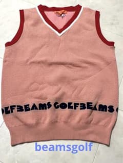 BEAMS GOLF レディース ベスト M ピンクのサムネイル