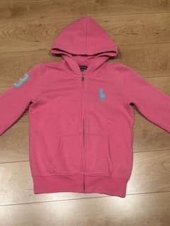 RALPH LAURENパーカー　drip swag 希少] RALPH LAURENジップアップパーカー ピンクswag drip - メルカリ