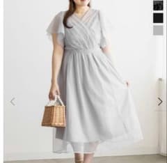 美品✨️CLETTEオリジナルカシュクールチュールワンピース 3Lのサムネイル