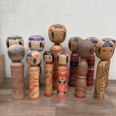 D-3 【11点まとめ売り】伝統工芸品 こけし 時代物 創作こけし 民芸品 レ D-3 【11点まとめ売り】伝統工芸品 こけし 時代物 創作こけし 民芸品