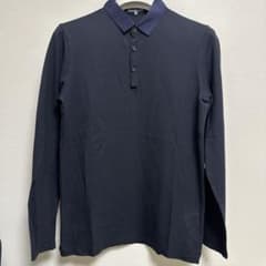 LANVIN ネイビー 長袖ポロシャツのサムネイル