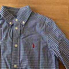 Ralph Lauren チェック柄 ボタンダウンシャツ 7 130cmのサムネイル