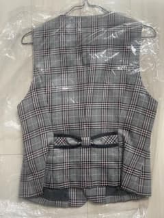 美品 チェック柄 ベスト ジレ 11号のサムネイル