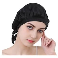 ナイトキャップ シルク 就寝用 ヘアキャップ ロングヘア パサつき 予防のサムネイル