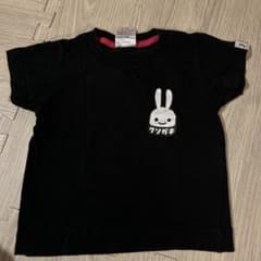 CUNE 半袖Tシャツ ブラック ウサギプリント XXXSのサムネイル