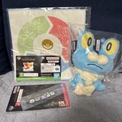 晴*藤様 匿名配送 ポケモン 30周年 一番くじ ケロマツ ぬいぐるみ 3点セッのサムネイル