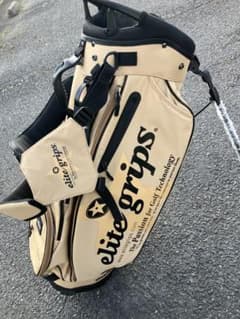 最終】elite grips スタンドキャディバッグ ベージュ 9.5型 - メルカリ