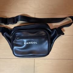KANGOL ボディバッグ ウエストポーチ ブラックのサムネイル