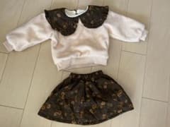 韓国こども服の冬用セットアップのサムネイル