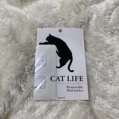 CAT LIFE リムーバブルウォールステッカー 落ちそうのサムネイル