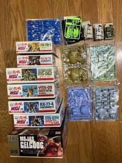 ガンプラセット(旧キット,HGUC,MSV,ミニプラ)のサムネイル