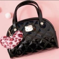 サンリオ　ハローキティ　エナメル　ミニボストン　キルティング バッグ サンリオ ハローキティ エナメル ミニボストン キルティング バッグ