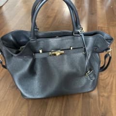 NOBLE MILOSミロス2wayゴールド金具タグ付トートバッグイタリア製ショ