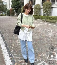 nugu ルーズラウンドカーディガン　ニットのサムネイル