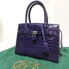 ほぼ未使用☆ Kyoko S.A シャイニング クロコダイル パープル - メルカリ