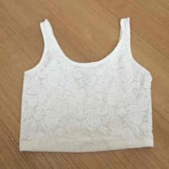美品♡ホワイトレースショートタンク  リップ/リエンダ/リゼクシー/ダチュラのサムネイル