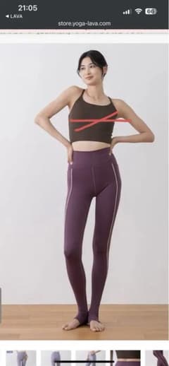 LAVA パープル ハイウエスト ヨガ パンツ　(3set) LAVA パープル ハイウエスト ヨガ パンツ (3set) - メルカリ