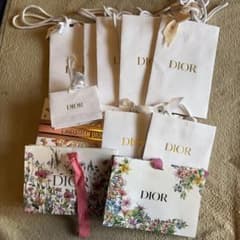 Dior ショップ袋 ショッパー ラッピングセット　まとめ売り　ホワイト　紙袋のサムネイル
