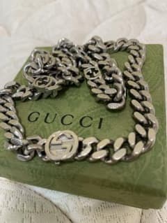 【極美品】GUCCIインターロッキングG チェーンネックレス　ゴルメット　喜平のサムネイル