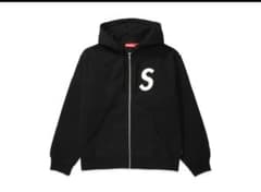 S Logo Zip Up Hooded Sweatshirt Blackのサムネイル